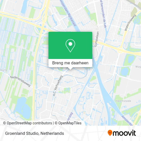 Groenland Studio kaart