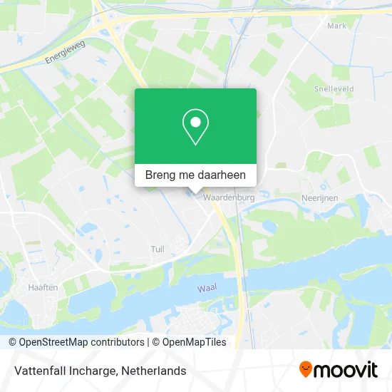 Vattenfall Incharge kaart