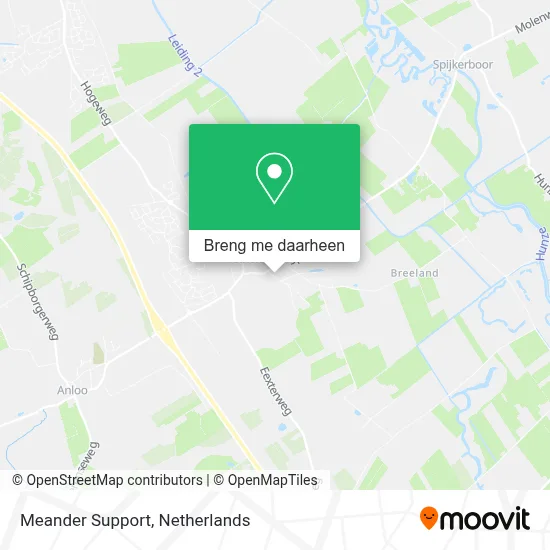 Meander Support kaart