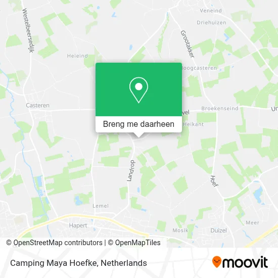Camping Maya Hoefke kaart