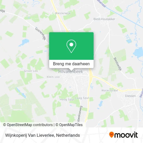 Wijnkoperij Van Lieverlee kaart