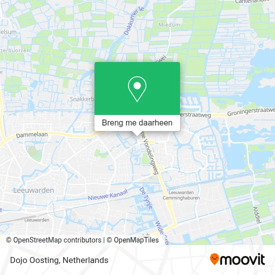 Dojo Oosting kaart