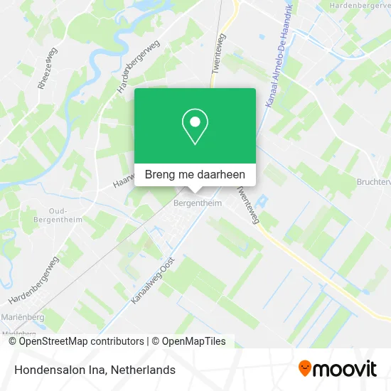 Hondensalon Ina kaart