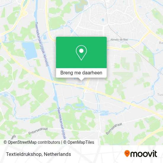 Textieldrukshop kaart