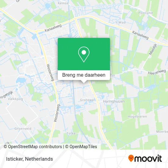 Isticker kaart