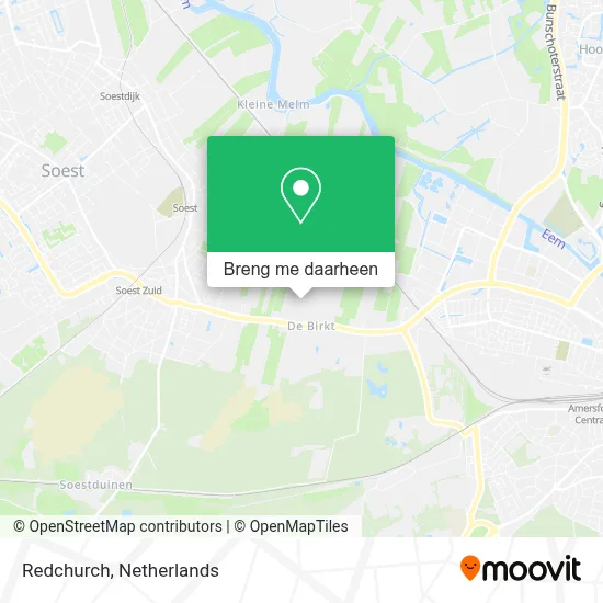 Redchurch kaart