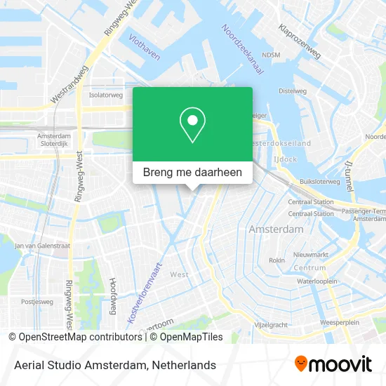 Aerial Studio Amsterdam kaart