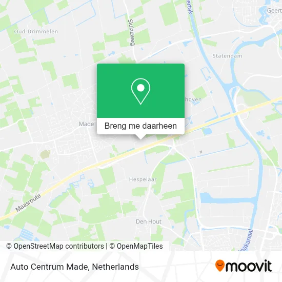 Auto Centrum Made kaart