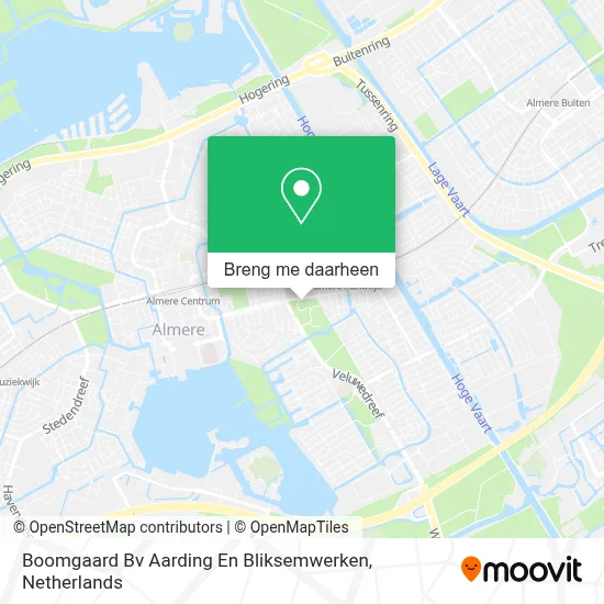 Boomgaard Bv Aarding En Bliksemwerken kaart