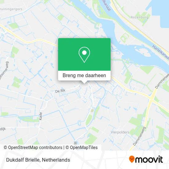 Dukdalf Brielle kaart
