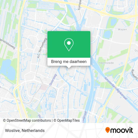 Woslive kaart