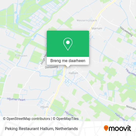 Peking Restaurant Hallum kaart