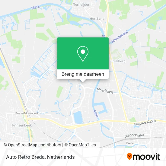 Auto Retro Breda kaart