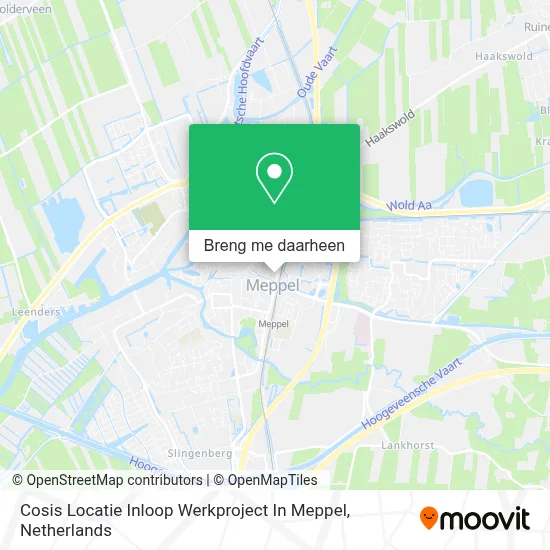 Cosis Locatie Inloop Werkproject In Meppel kaart