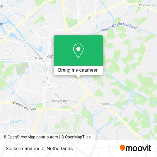 Spijkermanalmelo kaart