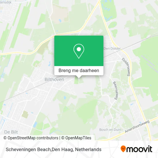 Scheveningen Beach,Den Haag kaart