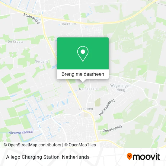 Allego Charging Station kaart