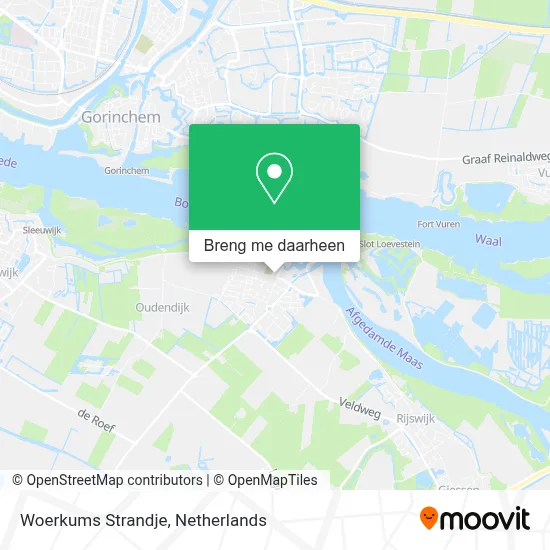 Woerkums Strandje kaart