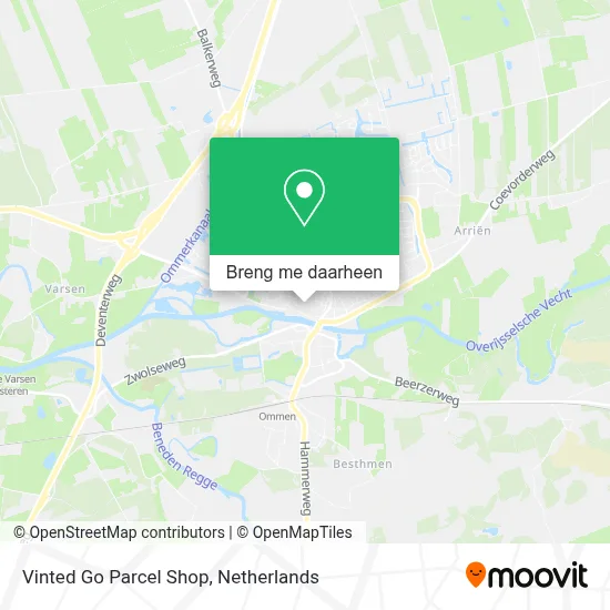 Vinted Go Parcel Shop kaart