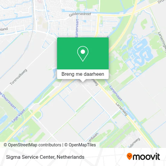 Sigma Service Center kaart