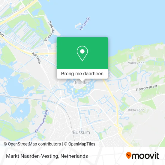 Markt Naarden-Vesting kaart
