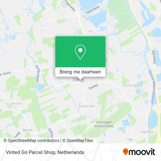 Vinted Go Parcel Shop kaart