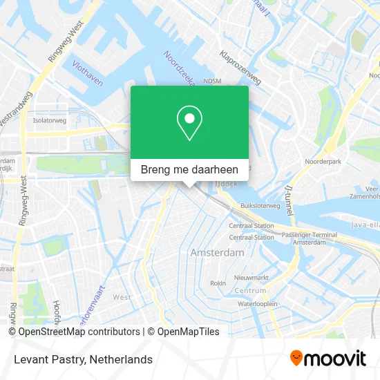 Levant Pastry kaart