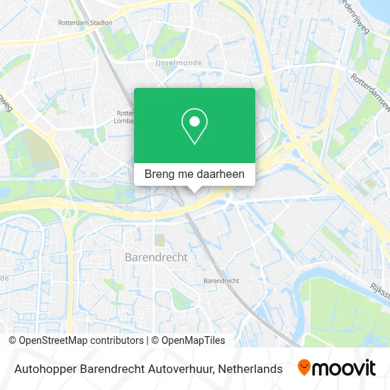 Autohopper Barendrecht Autoverhuur kaart