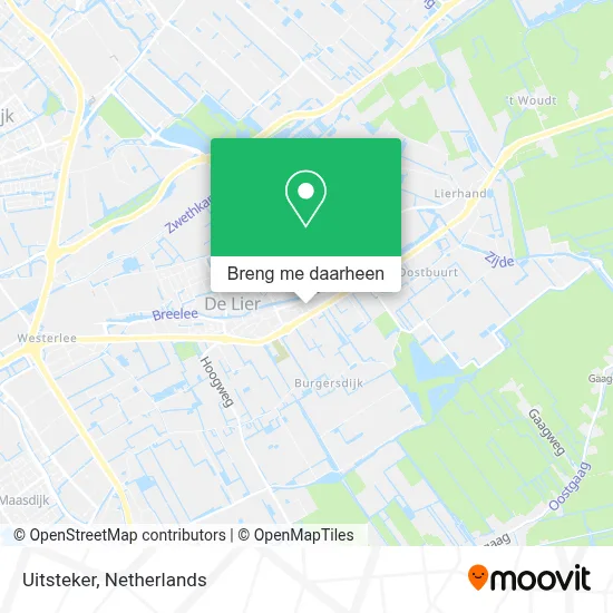 Uitsteker kaart