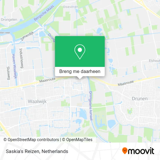 Saskia's Reizen kaart