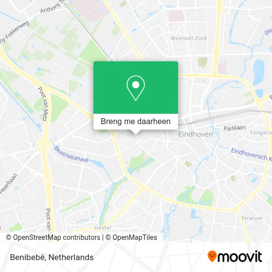 Benibebé kaart