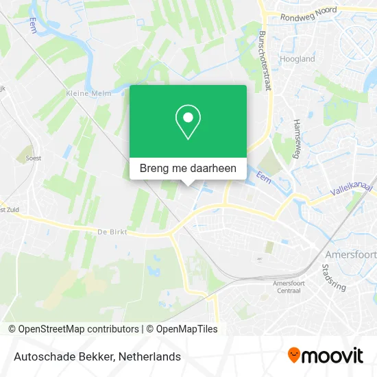 Autoschade Bekker kaart