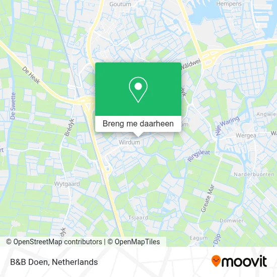 B&B Doen kaart