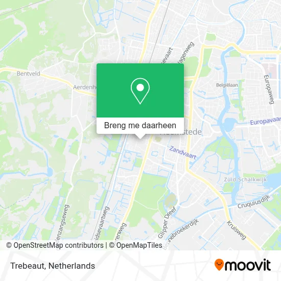 Trebeaut kaart