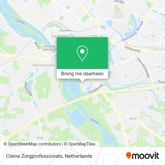 Cleine Zorgprofessionals kaart
