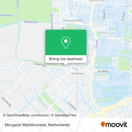 Morgana Waddinxveen kaart