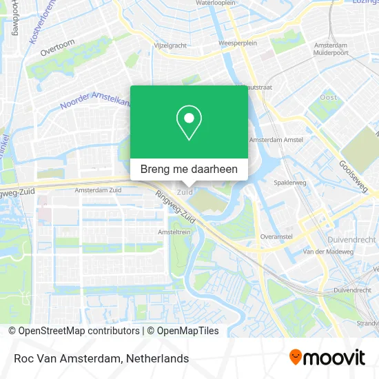 Roc Van Amsterdam kaart