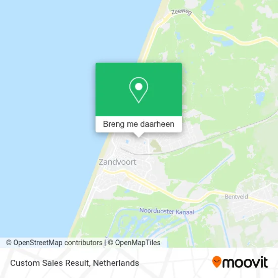 Custom Sales Result kaart