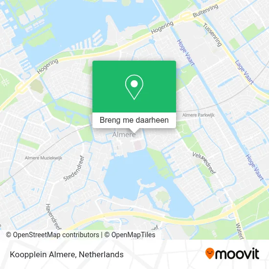 Koopplein Almere kaart
