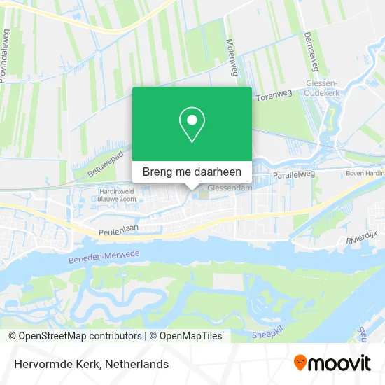 Hervormde Kerk kaart
