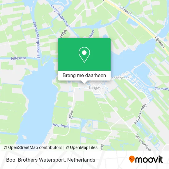 Booi Brothers Watersport kaart