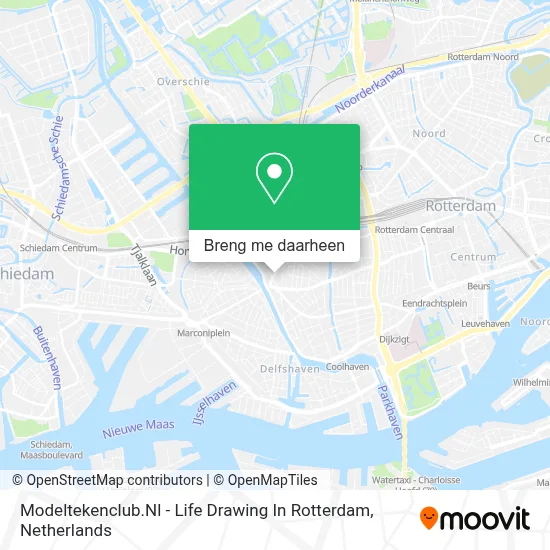 Modeltekenclub.Nl - Life Drawing In Rotterdam kaart