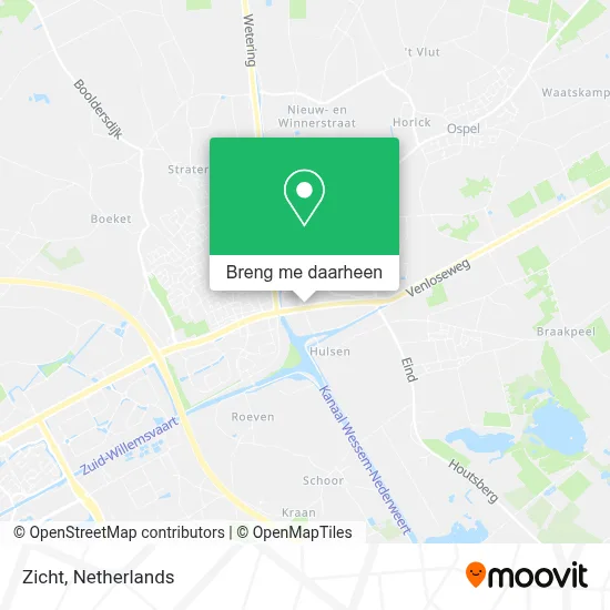 Zicht kaart