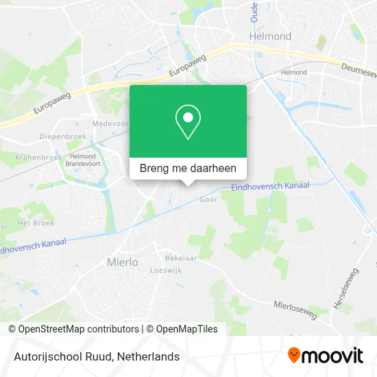Autorijschool Ruud kaart