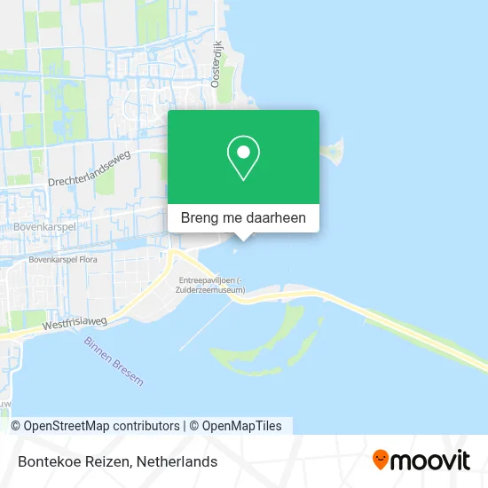 Bontekoe Reizen kaart