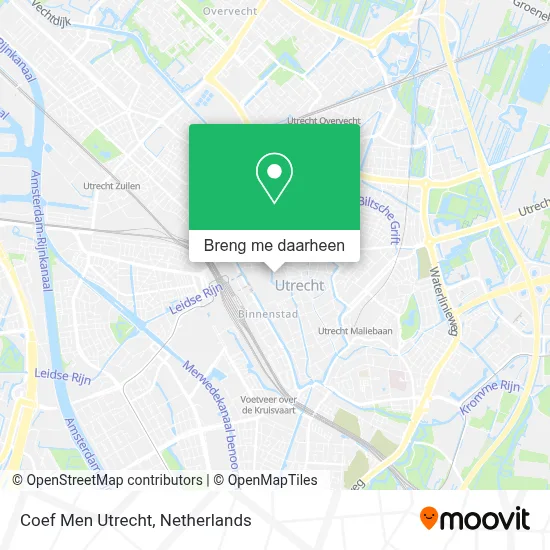 Coef Men Utrecht kaart
