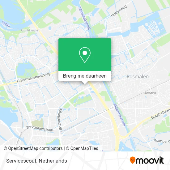 Servicescout kaart
