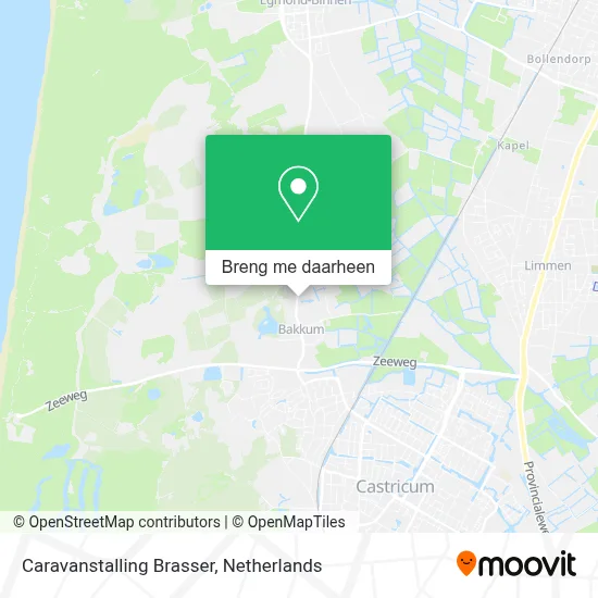 Caravanstalling Brasser kaart