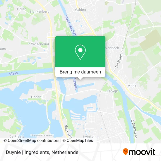 Duynie | Ingredients kaart