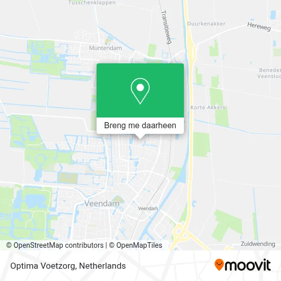 Optima Voetzorg kaart